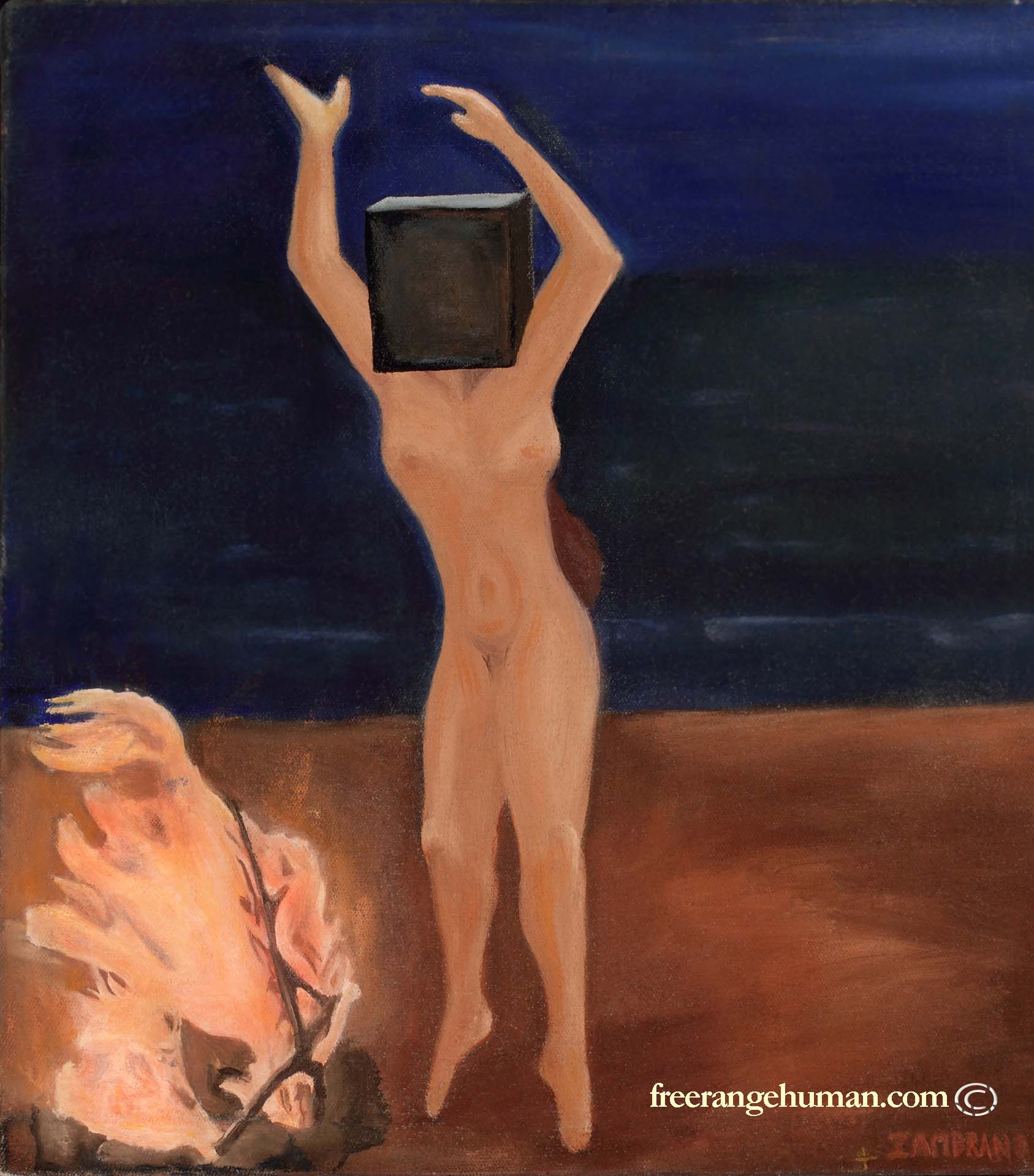 Dances For The Gods, oil on canvas, 1989, 14X15